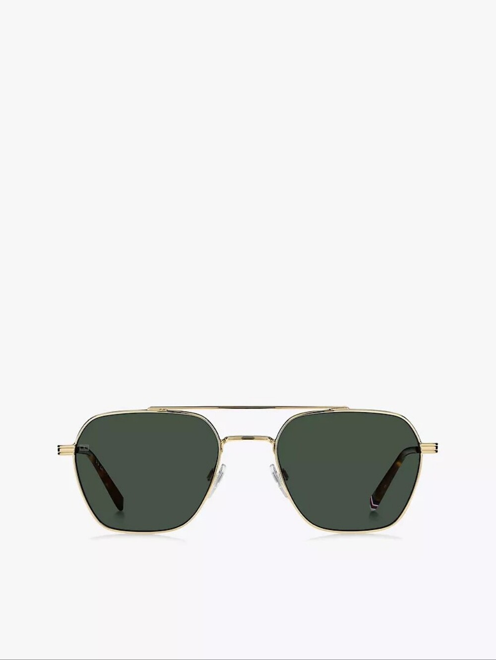 NWOT Tommy Hilfiger TH 0297/S sunglasses in gold with green lenses